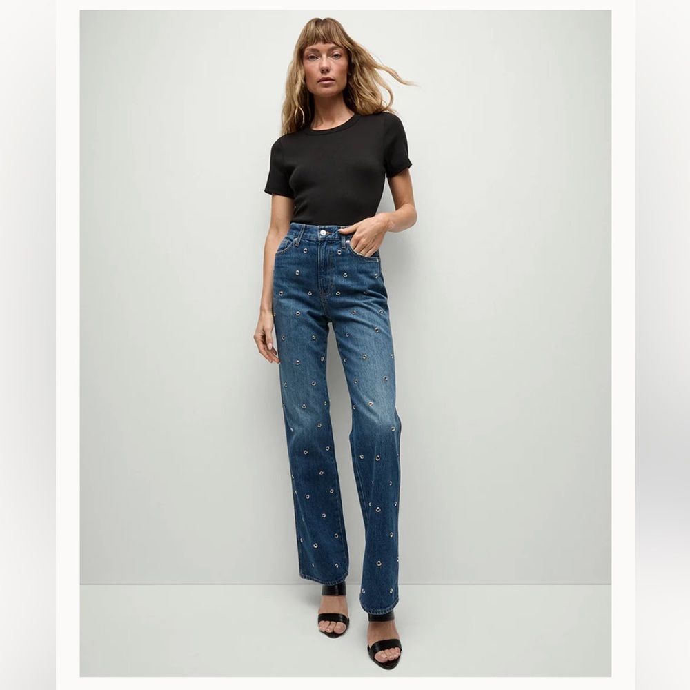 Veronica Beard Dylan Grommet jeans NWT 28